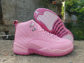 Air Jordan 12 Retro High-Top Sneakers – Pink/White