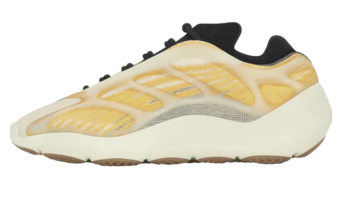 adidas Yeezy 700 V3 Lace-Up Sneakers | Yellow/Cream