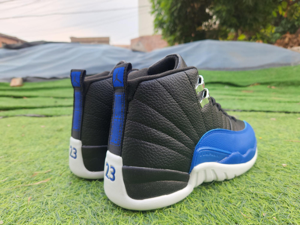 Air Jordan 12 High-Top Sneakers – Black/Blue/White