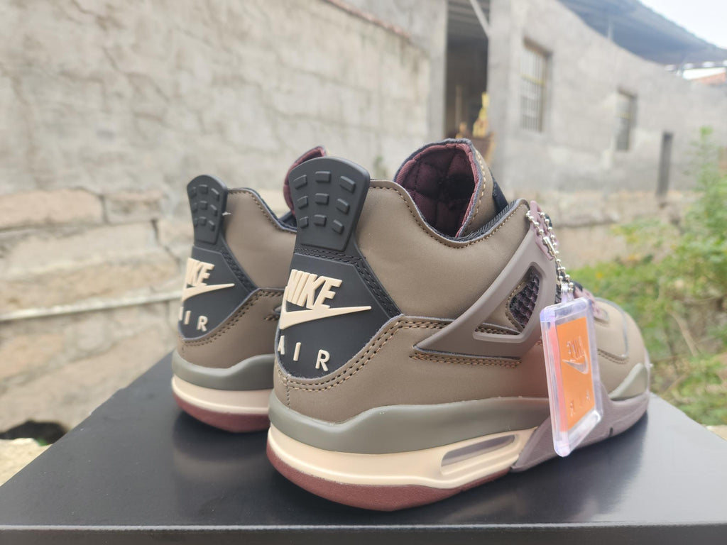 Air Jordan 4 Sneakers – Taupe Brown/Black