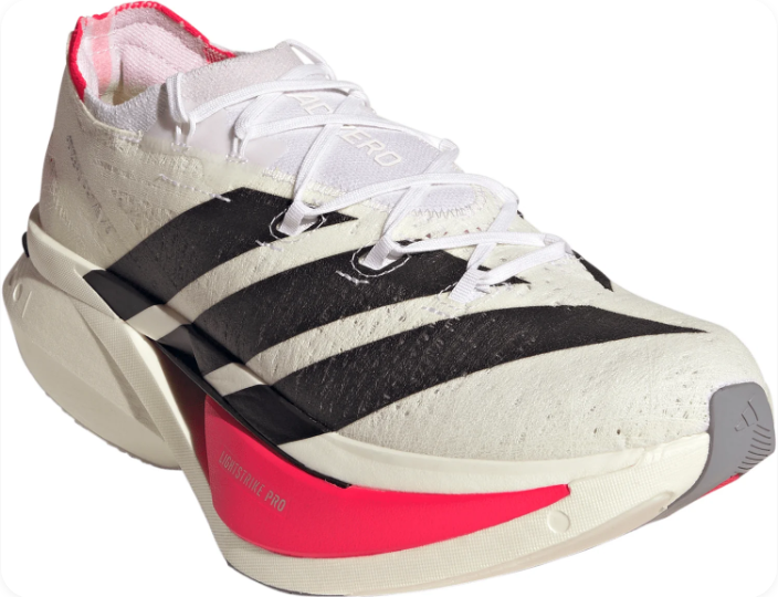 adidas Adizero Prime X3 Strung Running Shoes - White / Black / Red