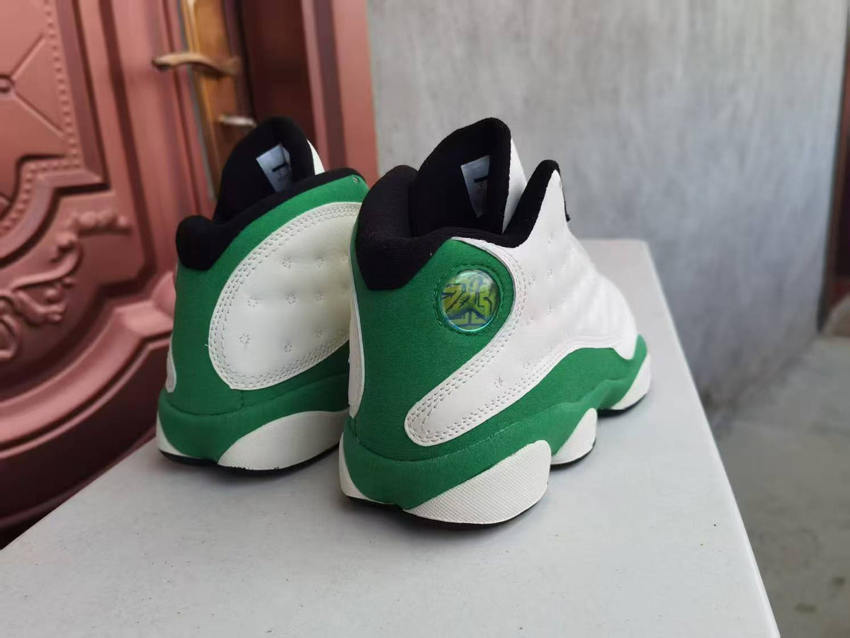 Air Jordan 13 Retro High-Top Sneakers – White/Green