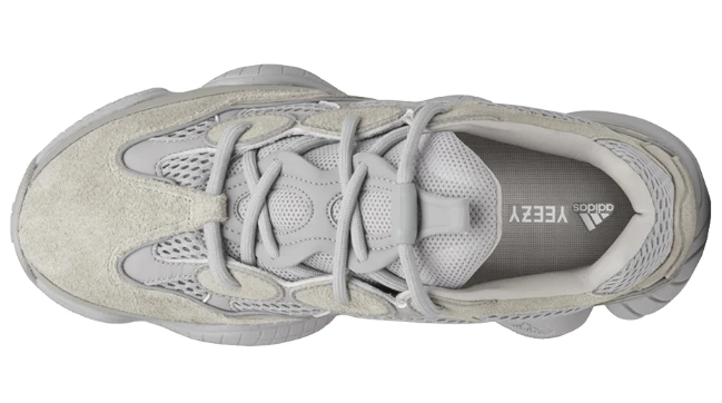 adidas Yeezy 500 Lace-Up Sneakers | Light Gray