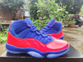 Air Jordan 11 High-Top Sneakers – Red/Royal Blue