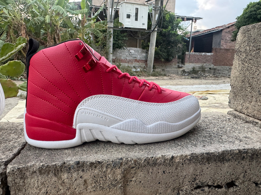 Air Jordan 12 Retro High-Top Sneakers – Red/White
