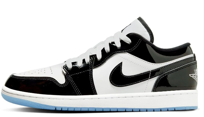 Air Jordan 1 Low SE 'Black White Concord' Sneakers